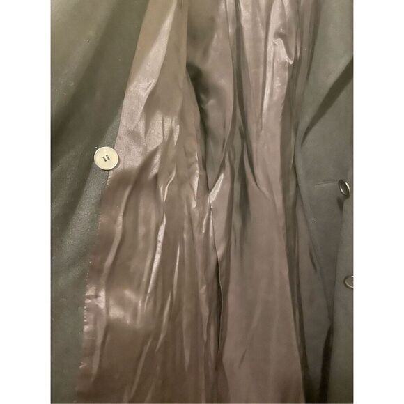 Vintage Dale 2 dress in for Harlan winter black over coat double breasted size 6 - Picture 8 of 9